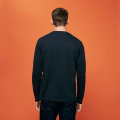 Vilebrequin Men Cotton T-Shirt Solid -Outdoor Beach & Swimwear ALEC3P99 390 backworn 3920x3920 1