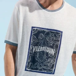 Vilebrequin Linen Men T-shirt Poulpes Bicolores -Outdoor Beach & Swimwear ALSU3O31 003 supp1 3920x3920 1