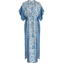 Women Long Kaftan Iris Lace- Vilebrequin X Poupette St Barth