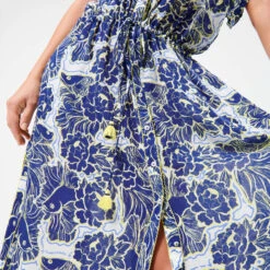 Women Maxi Dress Hidden Fishes - Vilebrequin X Poupette St Barth 14 Women Maxi Dress Hidden Fishes - Vilebrequin X Poupette St Barth -Outdoor Beach & Swimwear AMYU2X05 354 supp1 3920x3920 1