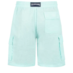 Vilebrequin Men Linen Bermuda Shorts Cargo Pockets 9 Vilebrequin Men Linen Bermuda Shorts Cargo Pockets -Outdoor Beach & Swimwear BAIU3U01 373 back 3920x3920 1