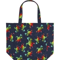 Tote Bag Tortues Rainbow Multicolor - Vilebrequin X Kenny Scharf -Outdoor Beach & Swimwear BLIH2154 390 back 3920x3920 1