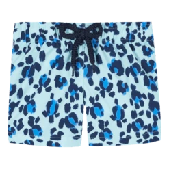 Vilebrequin Baby Swim Trunks Turtles Leopard
