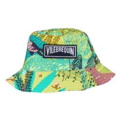 Vilebrequin Unisex Linen Printed Bucket Hat Jungle Rousseau
