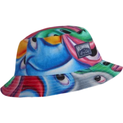 Men Bucket Hat Faces In Places - Vilebrequin X Kenny Scharf