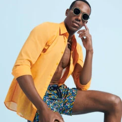 Vilebrequin Unisex Cotton Voile Lightweight Shirt Solid -Outdoor Beach & Swimwear CCAC3V00 172 supp2 3920x3920 1