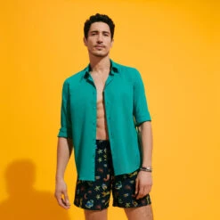 Vilebrequin Unisex Cotton Voile Lightweight Shirt Solid -Outdoor Beach & Swimwear CCAC3V00 467 supp2 3920x3920 1