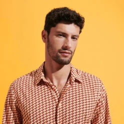 Vilebrequin Unisex Cotton Voile Lightweight Shirt Micro Mouettes -Outdoor Beach & Swimwear CCAH3V40 121 supp2 3920x3920 1