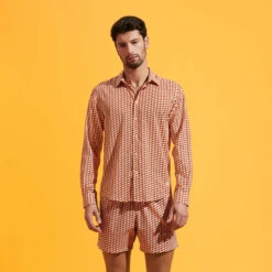 Vilebrequin Unisex Cotton Voile Lightweight Shirt Micro Mouettes -Outdoor Beach & Swimwear CCAH3V40 121 supp3 3920x3920 1