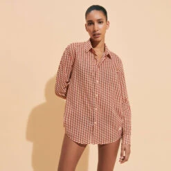 Vilebrequin Unisex Cotton Voile Lightweight Shirt Micro Mouettes -Outdoor Beach & Swimwear CCAH3V40 121 supp4 3920x3920 1