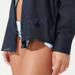 Vilebrequin Unisex Cotton Shirt Solid -Outdoor Beach & Swimwear CCAP501P 390 supp7 3920x3920 1