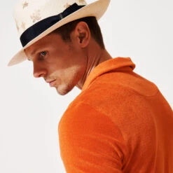 Men Straw Hat Vilebrequin X Borsalino 12 Men Straw Hat Vilebrequin X Borsalino -Outdoor Beach & Swimwear CDOH2403 053 backworn 3920x3920 1