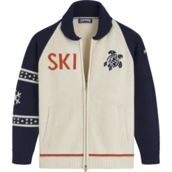 Vilebrequin Men Ski Turtle Wool Cardigan