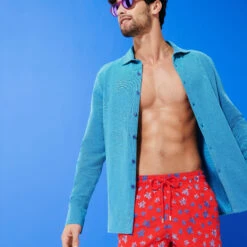 Vilebrequin Men Changing Cotton Pique Shirt -Outdoor Beach & Swimwear CLDH2N02 301 supp1 3920x3920 1