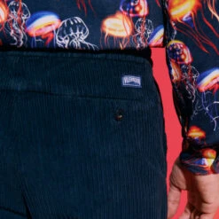 Vilebrequin Men Corduroy Large Lines Jogging Pants Solid -Outdoor Beach & Swimwear CLMC3V72 390 supp2 3920x3920 1