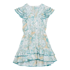 Girl Mini Dress Hidden Fishes - Vilebrequin X Poupette St Barth