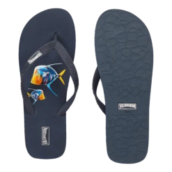 Vilebrequin Men Beach Flip Flops Piranhas