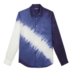 Vilebrequin Men Linen Shirt Tie & Dye