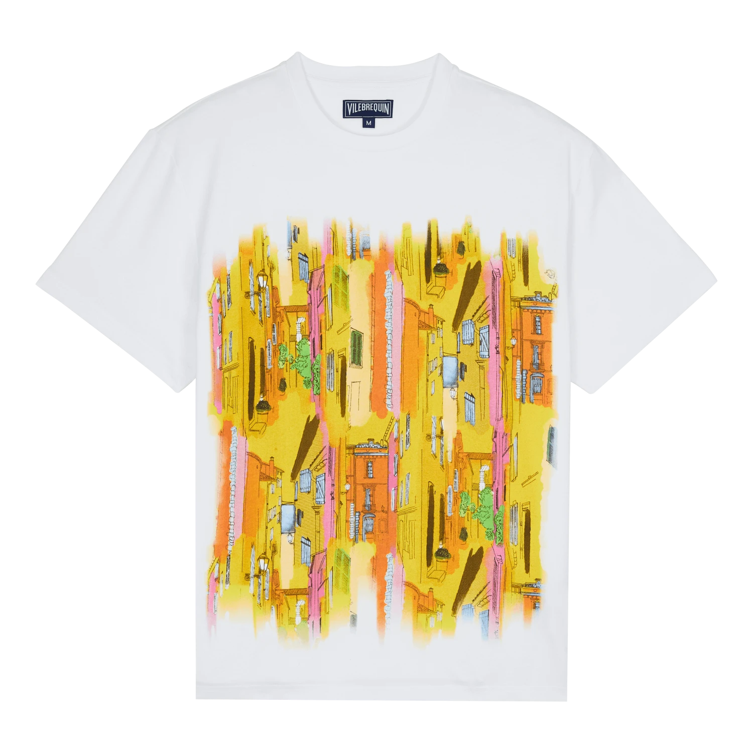 Vilebrequin Men Organic Cotton T-shirt Sunny Streets 3 Vilebrequin Men Organic Cotton T-shirt Sunny Streets