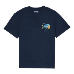 Vilebrequin Men Organic Cotton T-shirt Piranhas
