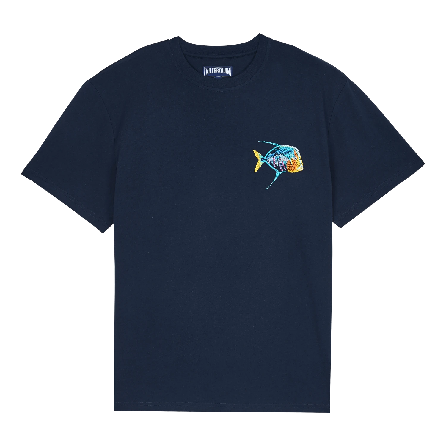 Vilebrequin Men Organic Cotton T-shirt Piranhas 3 Vilebrequin Men Organic Cotton T-shirt Piranhas