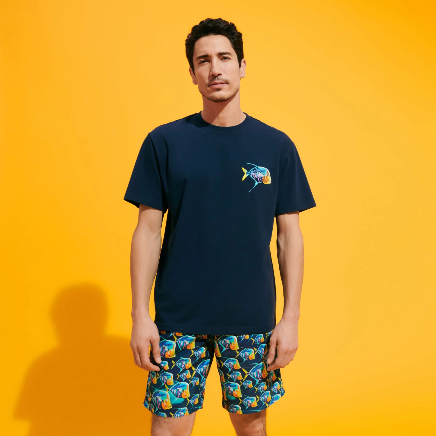 Vilebrequin Men Organic Cotton T-shirt Piranhas 5 Vilebrequin Men Organic Cotton T-shirt Piranhas - Image 3