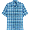 Men Bowling Shirt Checks - Vilebrequin X The Beach Boys -Outdoor Beach & Swimwear ELYZ3U13 390 front 3920x3920 1