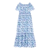 Vilebrequin Women Long Off The Shoulders Cotton Dress Flash Flowers -Outdoor Beach & Swimwear FDOC3V28 354 front 3920x3920 1