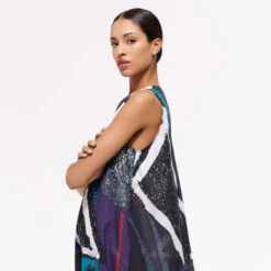 Women Sleeveless Maxi Dress Envoûtement - Vilebrequin X Deux Femmes Noires -Outdoor Beach & Swimwear FHRU3V87 354 supp3 3920x3920 1