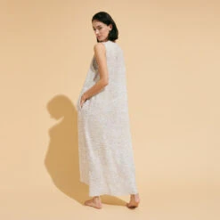 Vilebrequin Women Long Tencel Cover-Up Beach Dress Dentelles -Outdoor Beach & Swimwear FHRU3X69 010 backworn 3920x3920 1