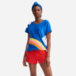 Women Terry Cloth Shorty Solid - Vilebrequin X JCC+ - Limited Edition -Outdoor Beach & Swimwear FI1E9Q00 201 frontworn 3920x3920 1