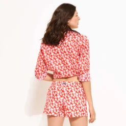 Vilebrequin Women Swim Short Attrape Coeur -Outdoor Beach & Swimwear FINC3B14 201 backworn 3920x3920 1