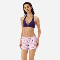 Vilebrequin Women Swim Short Kama Sand 10 Vilebrequin Women Swim Short Kama Sand -Outdoor Beach & Swimwear FINE9B13 152 frontworn 3920x3920 1