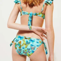 Vilebrequin Women Bikini Bottom Mini Brief To Be Tied Butterflies -Outdoor Beach & Swimwear FLAC3H33 333 supp2 3920x3920 1