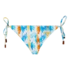 Women Bikini Bottom To Be Tied Palms & Stripes - Vilebrequin X The Beach Boys -Outdoor Beach & Swimwear FLRZ3H15 010 front 3920x3920 1