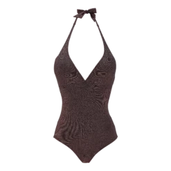 Vilebrequin Women Halter One-Piece Swimsuit Changeant Shiny