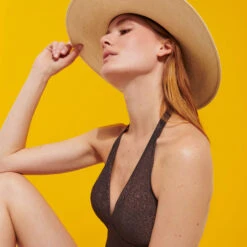 Vilebrequin Women Halter One-Piece Swimsuit Changeant Shiny -Outdoor Beach & Swimwear FMSC3G32 256 supp4 3920x3920 1