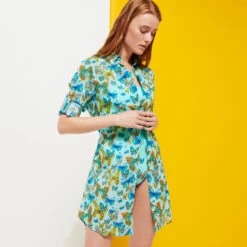 Vilebrequin Women Cotton Shirt Dress Butterflies 14 Vilebrequin Women Cotton Shirt Dress Butterflies -Outdoor Beach & Swimwear FNCC3V33 333 supp2 3920x3920 1