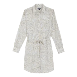 Vilebrequin Women Cotton Voile Shirt Dress Dentelles