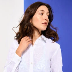 Vilebrequin Women Long Sleeves Linen Shirt Solid -Outdoor Beach & Swimwear FONP601P 010 supp1 3920x3920 1