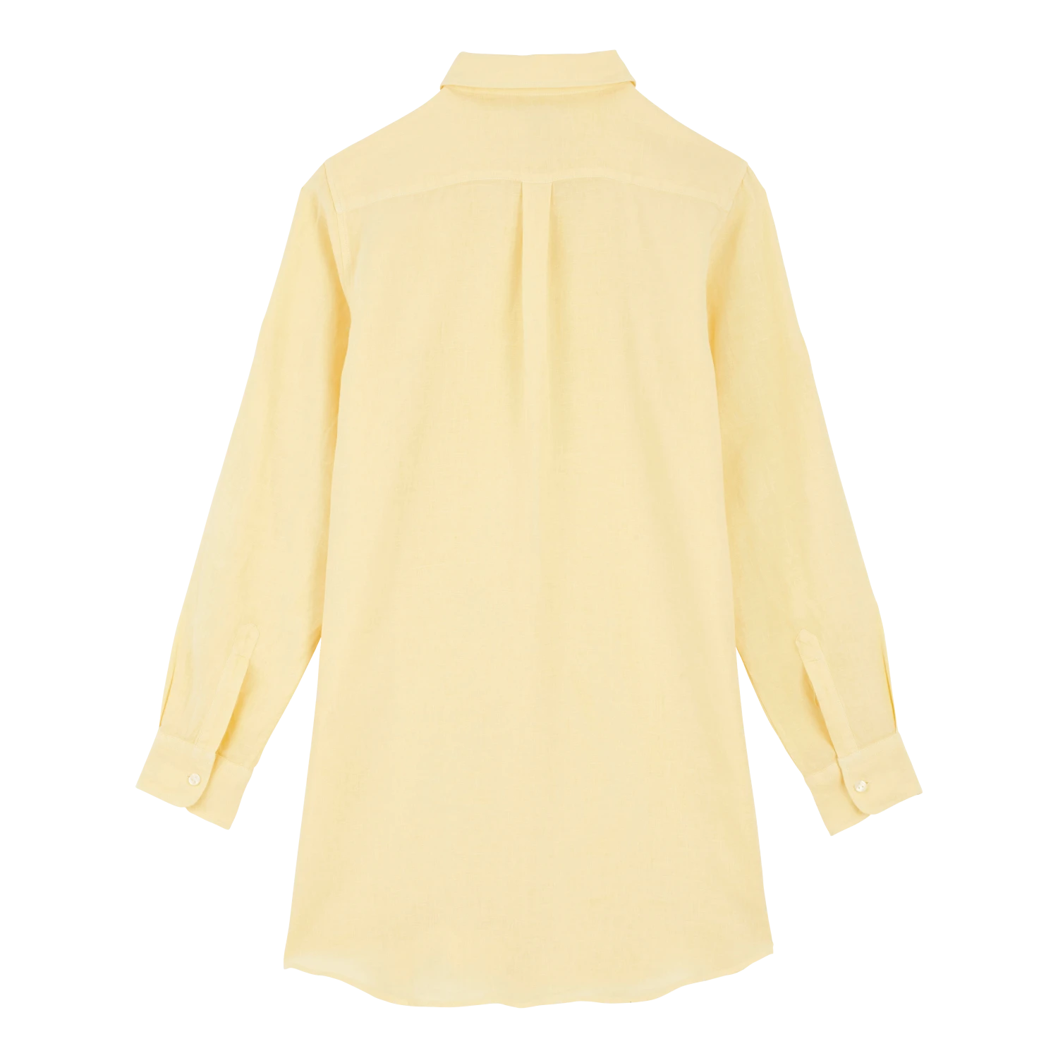 Vilebrequin Women Linen Shirt Dress Solid 4 Vilebrequin Women Linen Shirt Dress Solid - Image 2