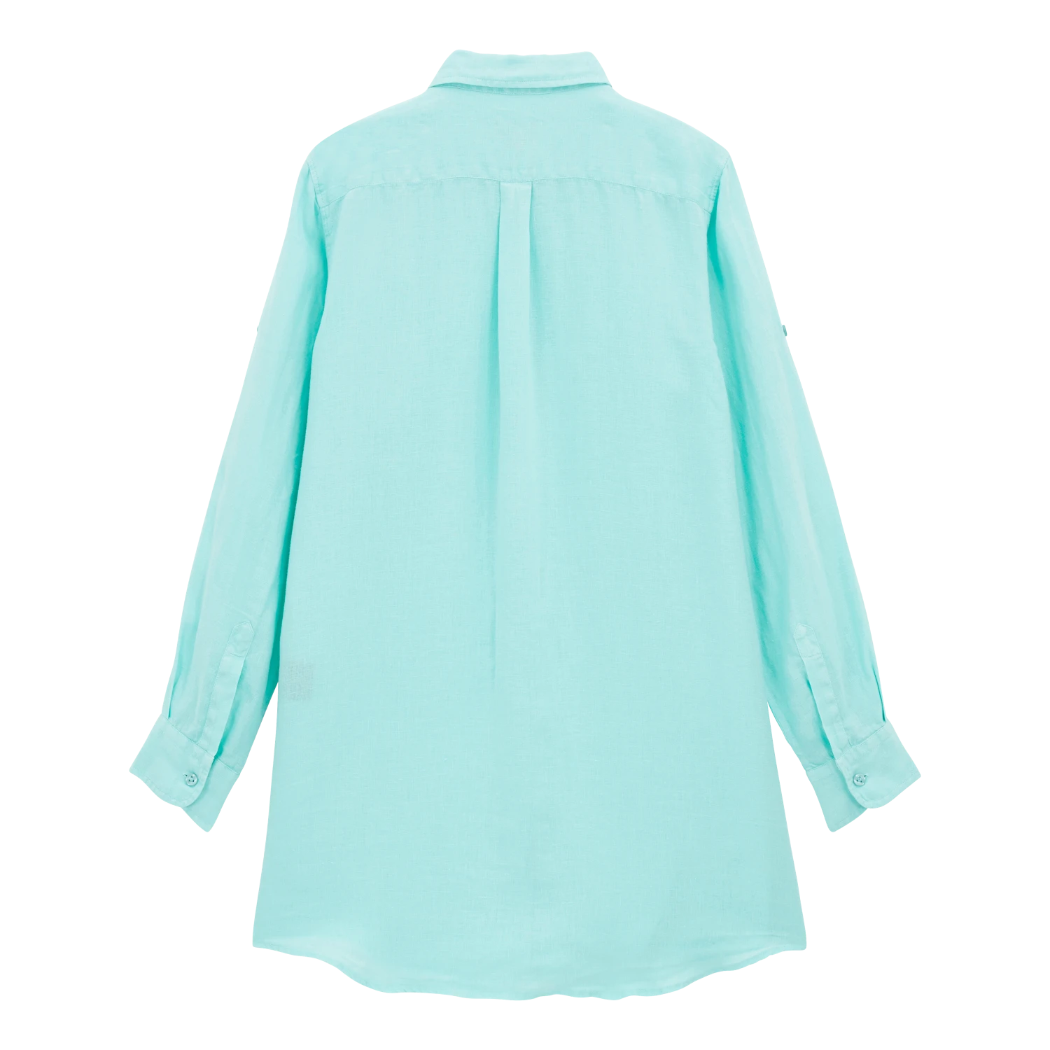 Vilebrequin Women Linen Shirt Dress Solid 4 Vilebrequin Women Linen Shirt Dress Solid - Image 2