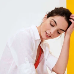 Vilebrequin Women Long Linen Shirt Solid -Outdoor Beach & Swimwear FRGP601P 010 supp5 3920x3920 1