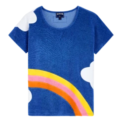 Women Multicolor Clouds T-shirt - Vilebrequin X JCC+ - Limited Edition