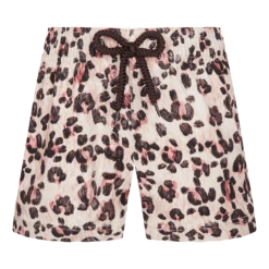 Vilebrequin Girls Swim Trunks Turtles Leopard
