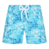 Vilebrequin Girls Swim Trunks Flowers Tie & Dye -Outdoor Beach & Swimwear GAYU3F71 390 front 3920x3920 1