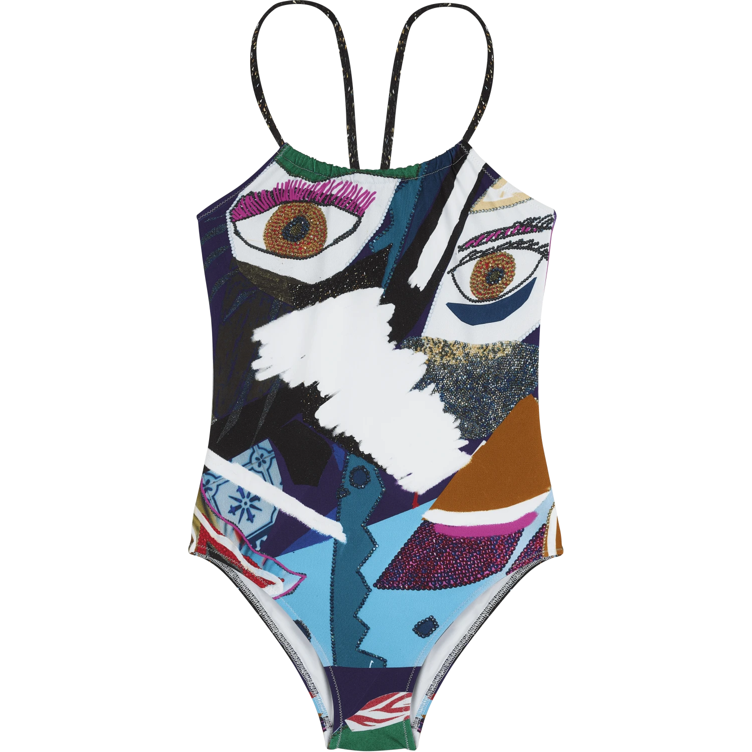 Girls One-piece Swimsuit Envoûtement - Vilebrequin X Deux Femmes Noires 3 Girls One-piece Swimsuit Envoûtement - Vilebrequin X Deux Femmes Noires
