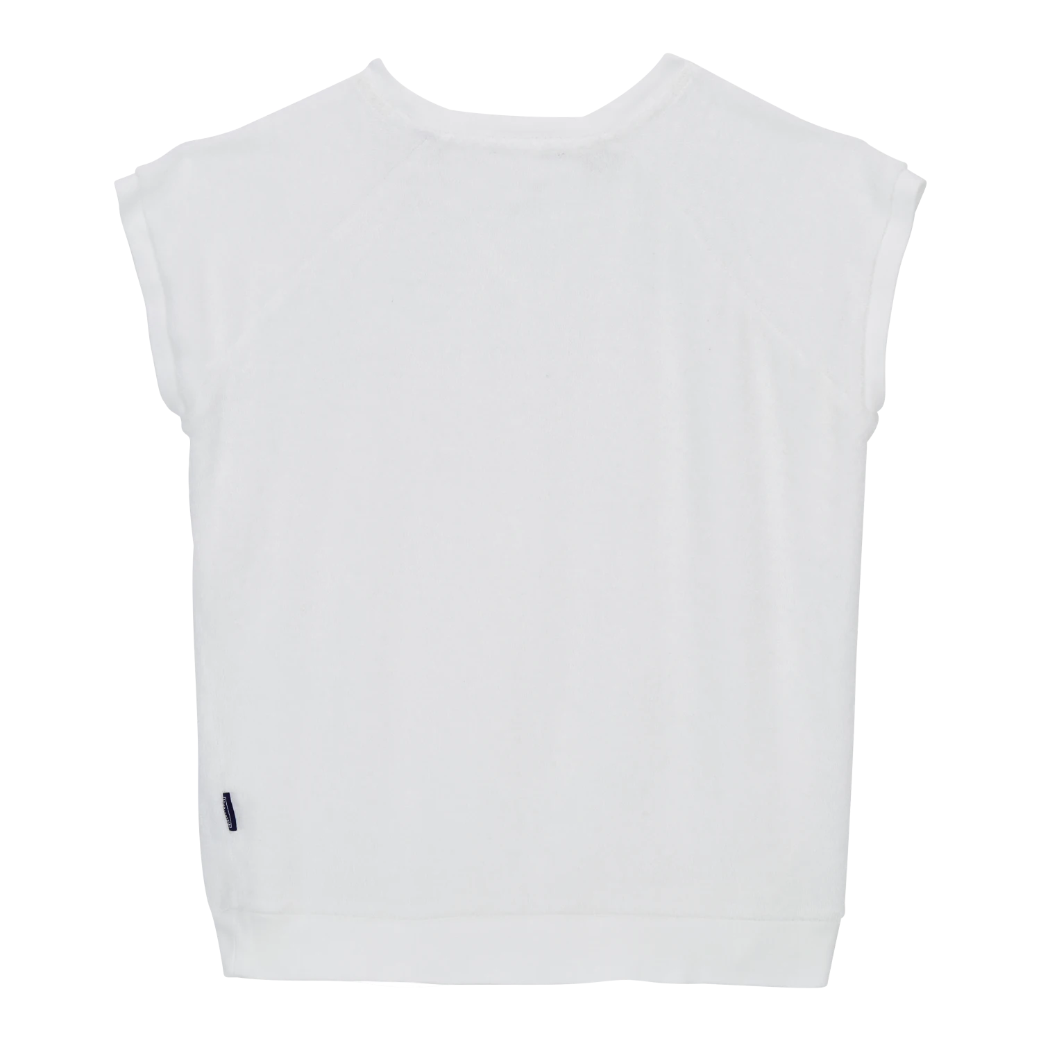 Vilebrequin Girls Sleeveless Terry T-Shirt Solid 4 Vilebrequin Girls Sleeveless Terry T-Shirt Solid - Image 2