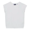 Vilebrequin Girls Sleeveless Terry T-Shirt Solid 1 Vilebrequin Girls Sleeveless Terry T-Shirt Solid -Outdoor Beach & Swimwear GLAU3Q68 010 front 3920x3920 1