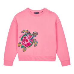 Vilebrequin Girls Crewneck Sweatshirt Provencal Turtles